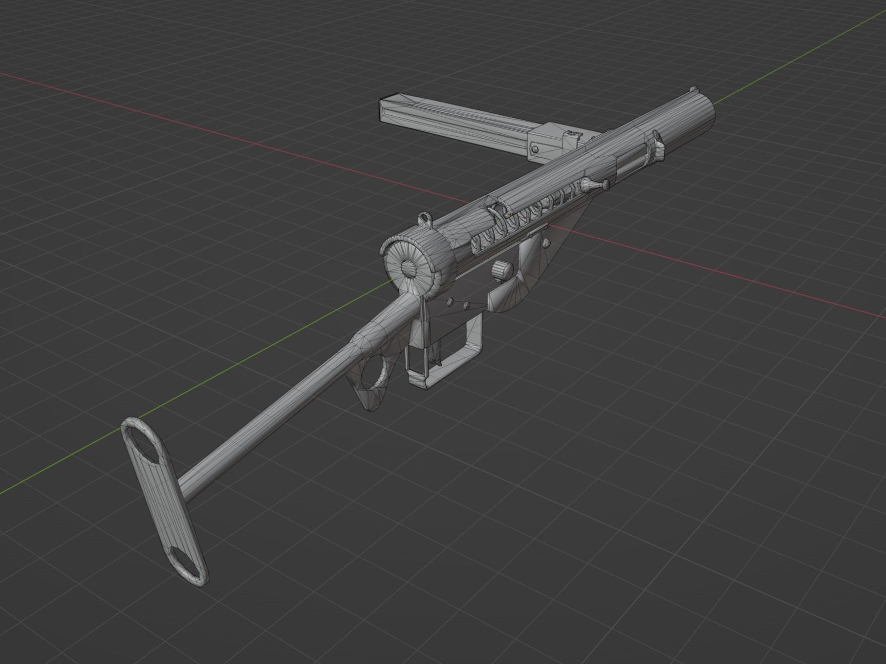 Sten Mk3 Low-poly 3D model_4