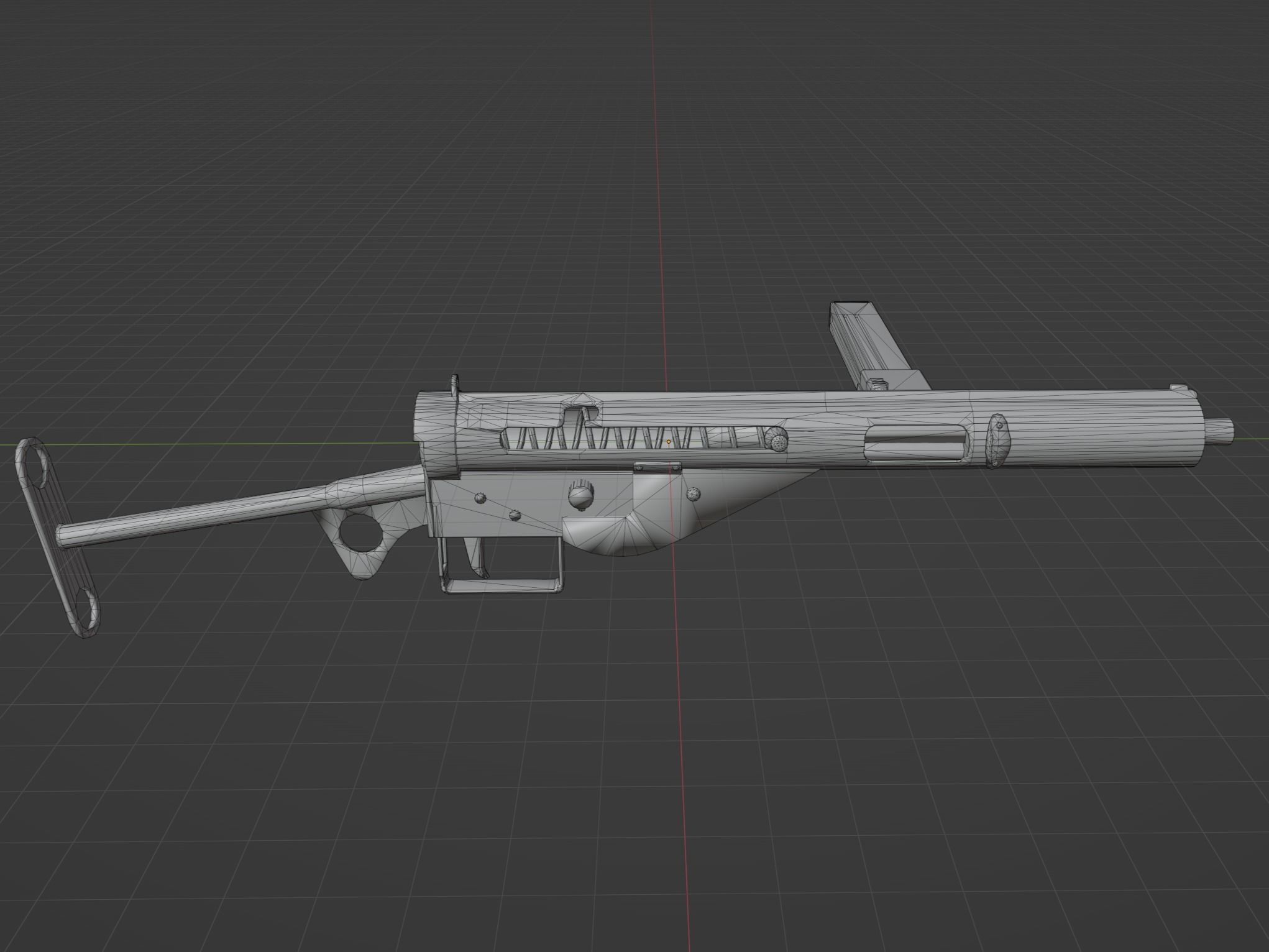 Sten Mk3 Low-poly 3D model_5