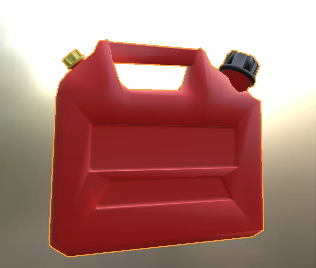 5L Jerry can Low-poly 3D model_0