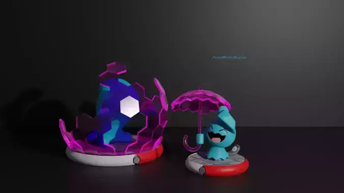 Wynaut and Wobbuffet 3D print model