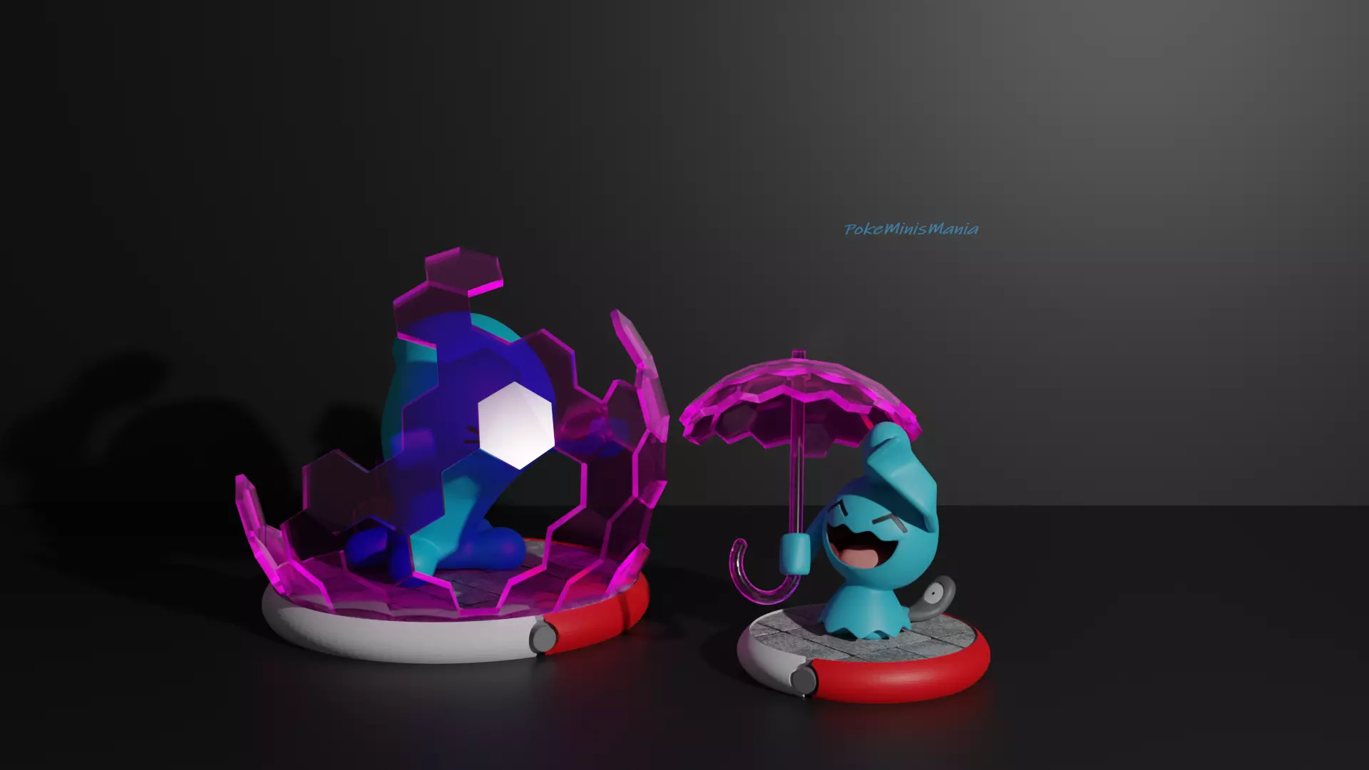 Wynaut and Wobbuffet 3D print model 3D print model
