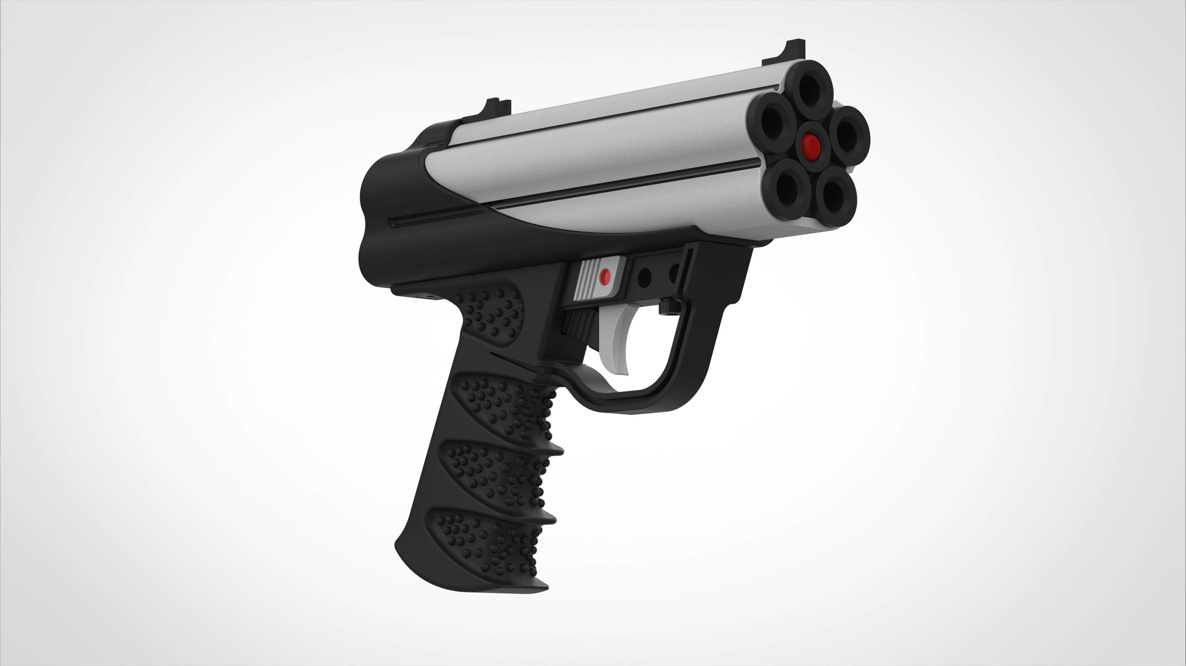 P11 gun from the movie Tomb Raider The Cradle of Life 3D model_8