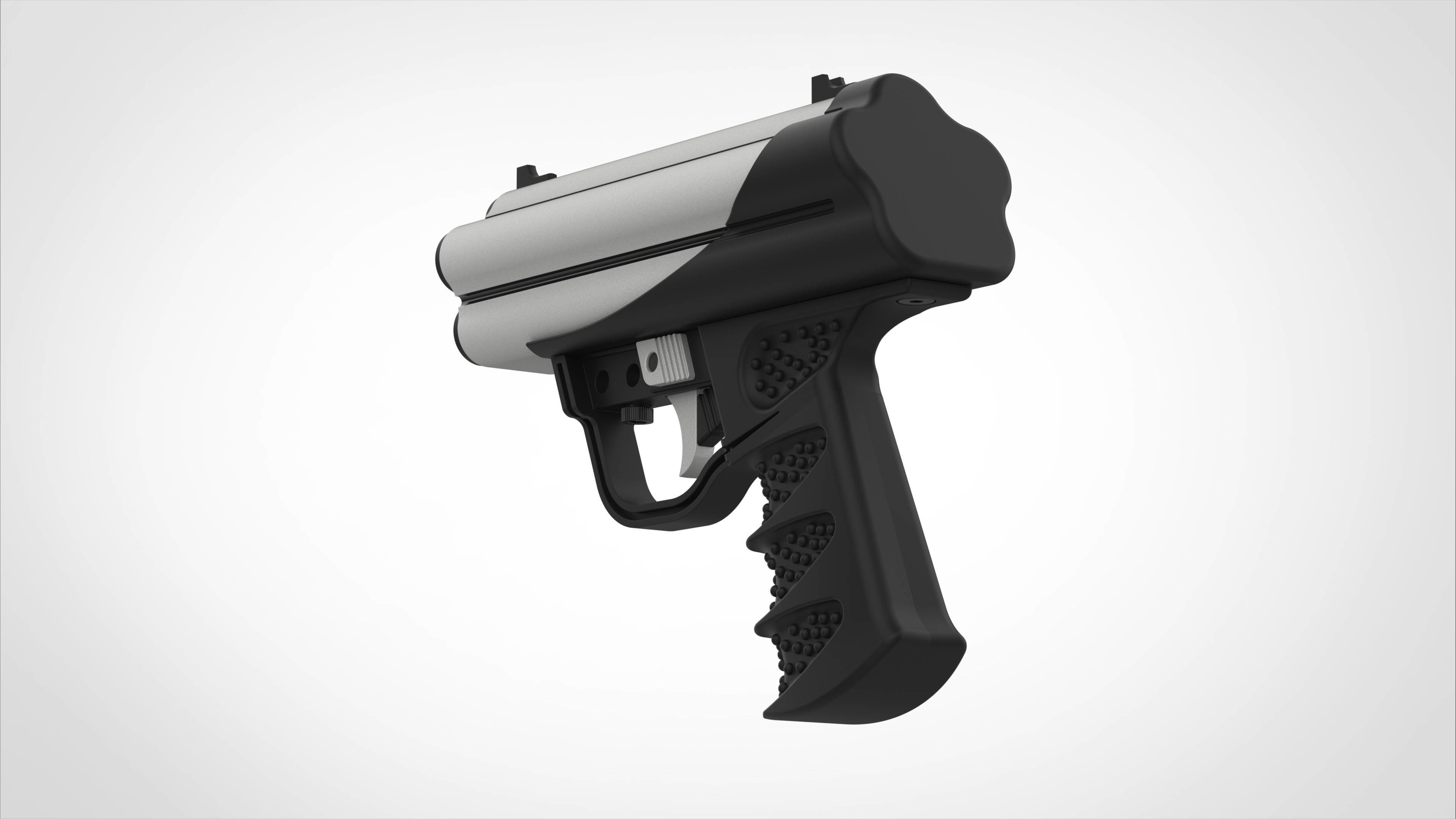 P11 gun from the movie Tomb Raider The Cradle of Life 3D model_16