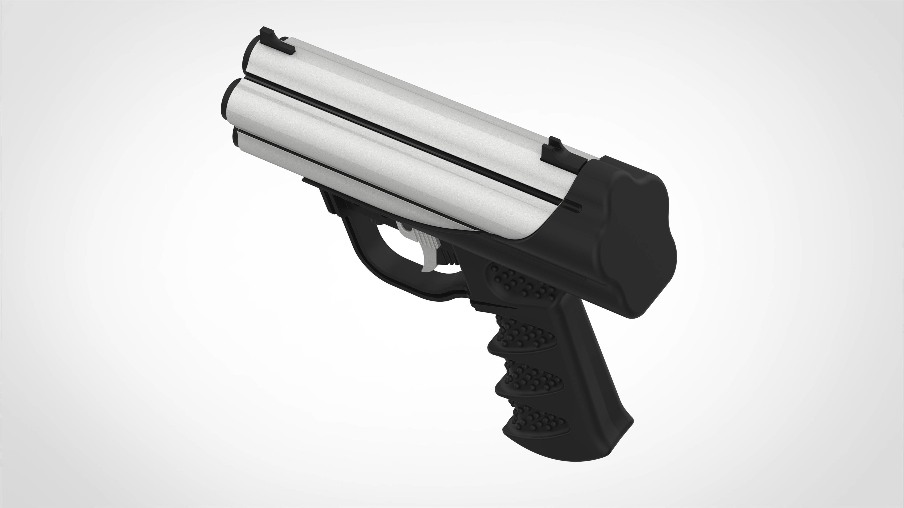 P11 gun from the movie Tomb Raider The Cradle of Life 3D model_3