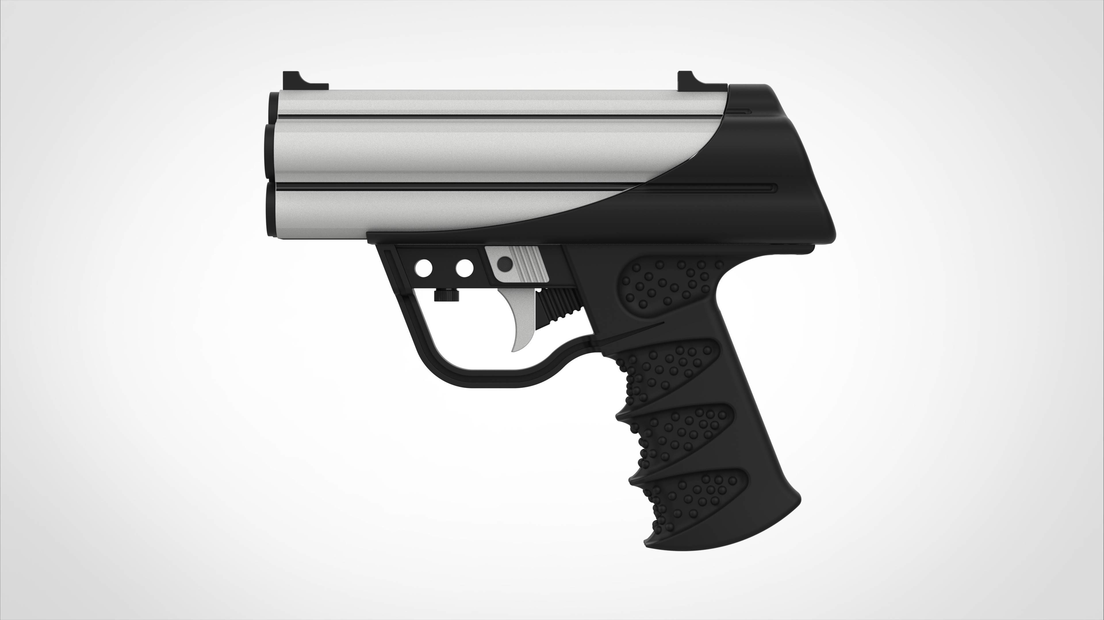 P11 gun from the movie Tomb Raider The Cradle of Life 3D model_1