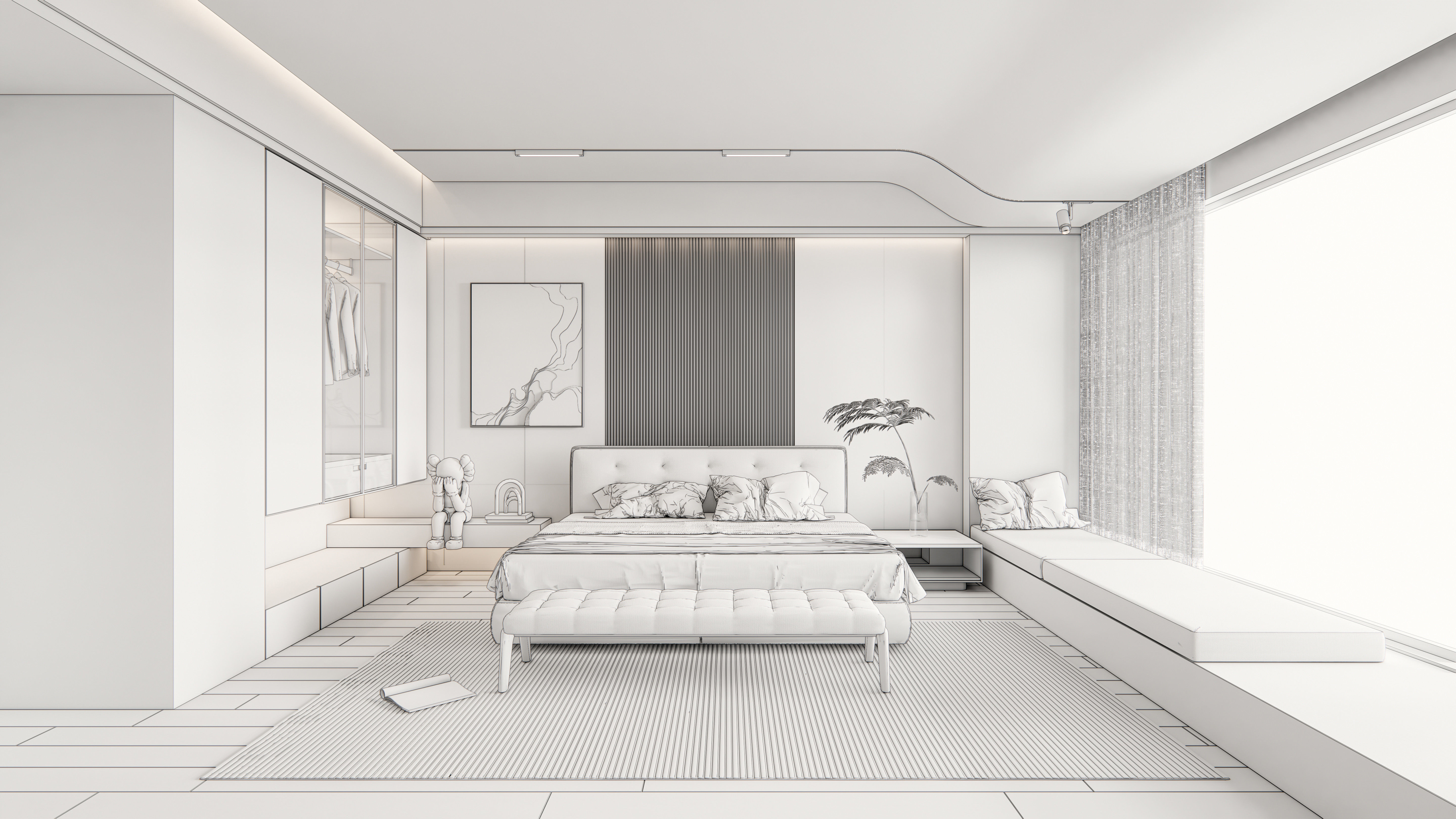 Bedroom 02 3D model_19