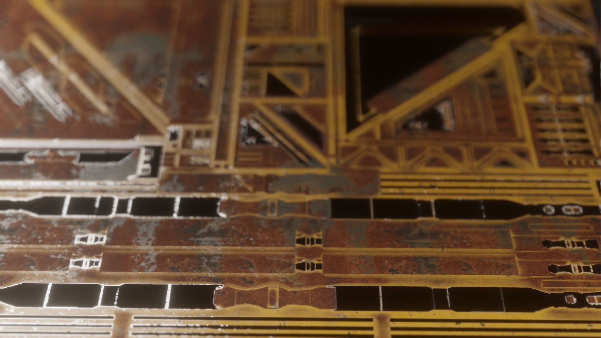 sci-fi panel wall pieces and comp The Creator Kitbash 3D print model_11