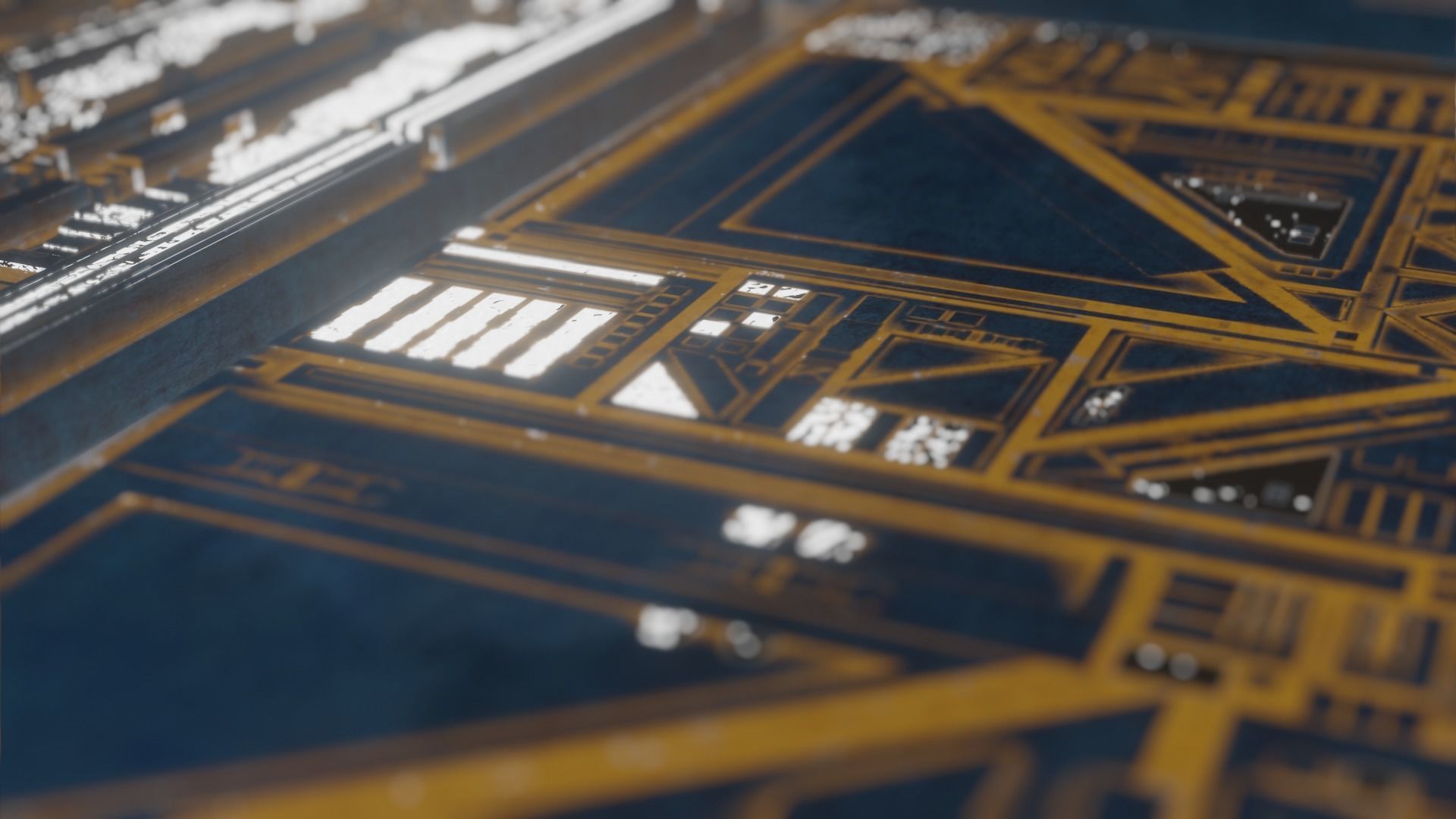 sci-fi panel wall pieces and comp The Creator Kitbash 3D print model_19