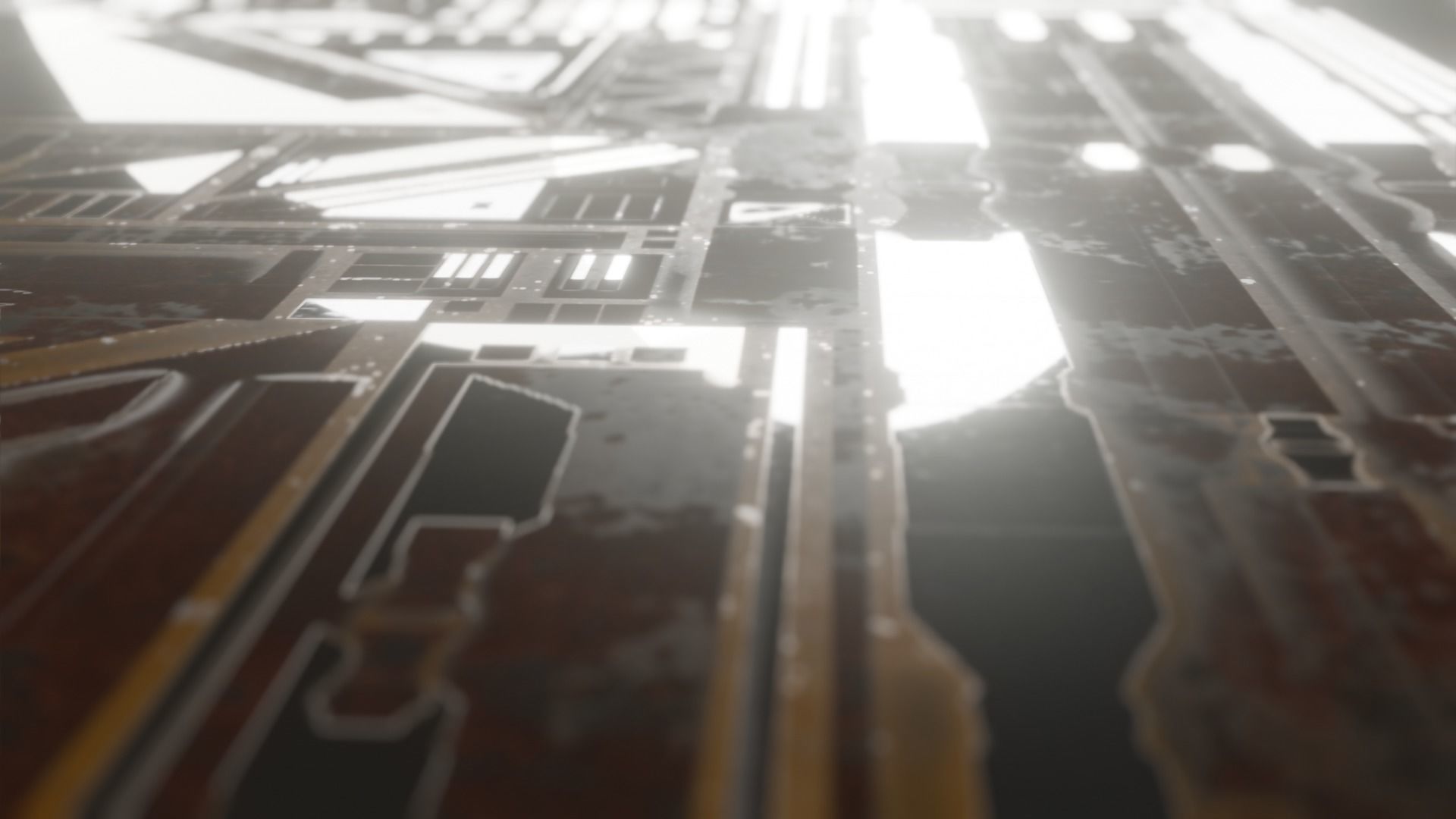 sci-fi panel wall pieces and comp The Creator Kitbash 3D print model_3