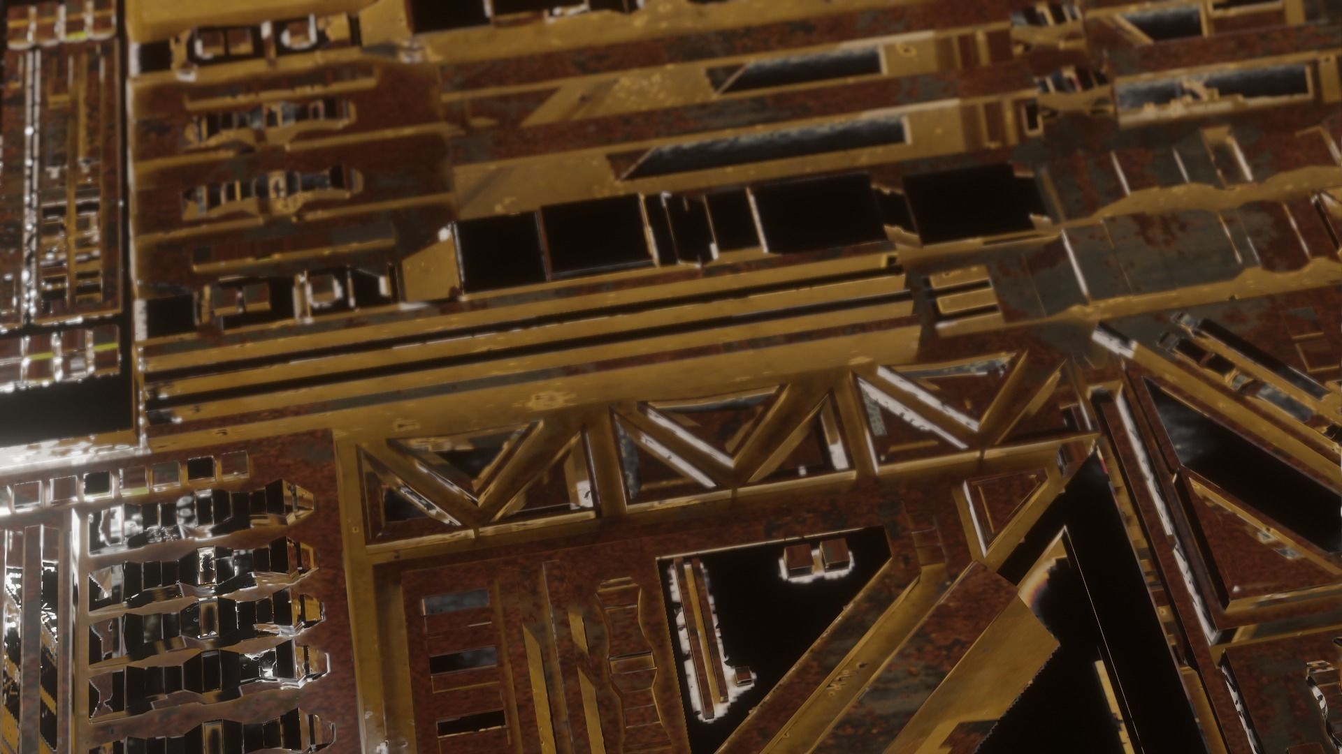 sci-fi panel wall pieces and comp The Creator Kitbash 3D print model_21