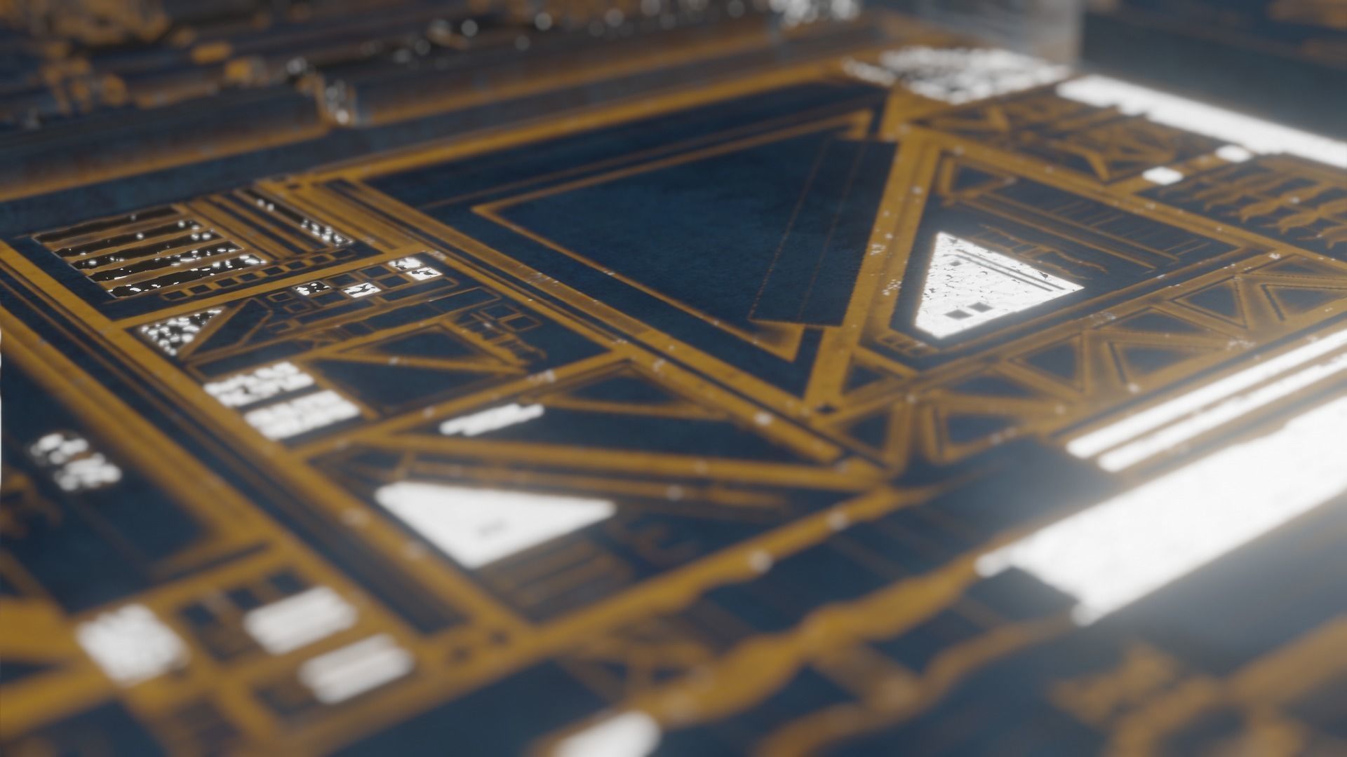 sci-fi panel wall pieces and comp The Creator Kitbash 3D print model_20