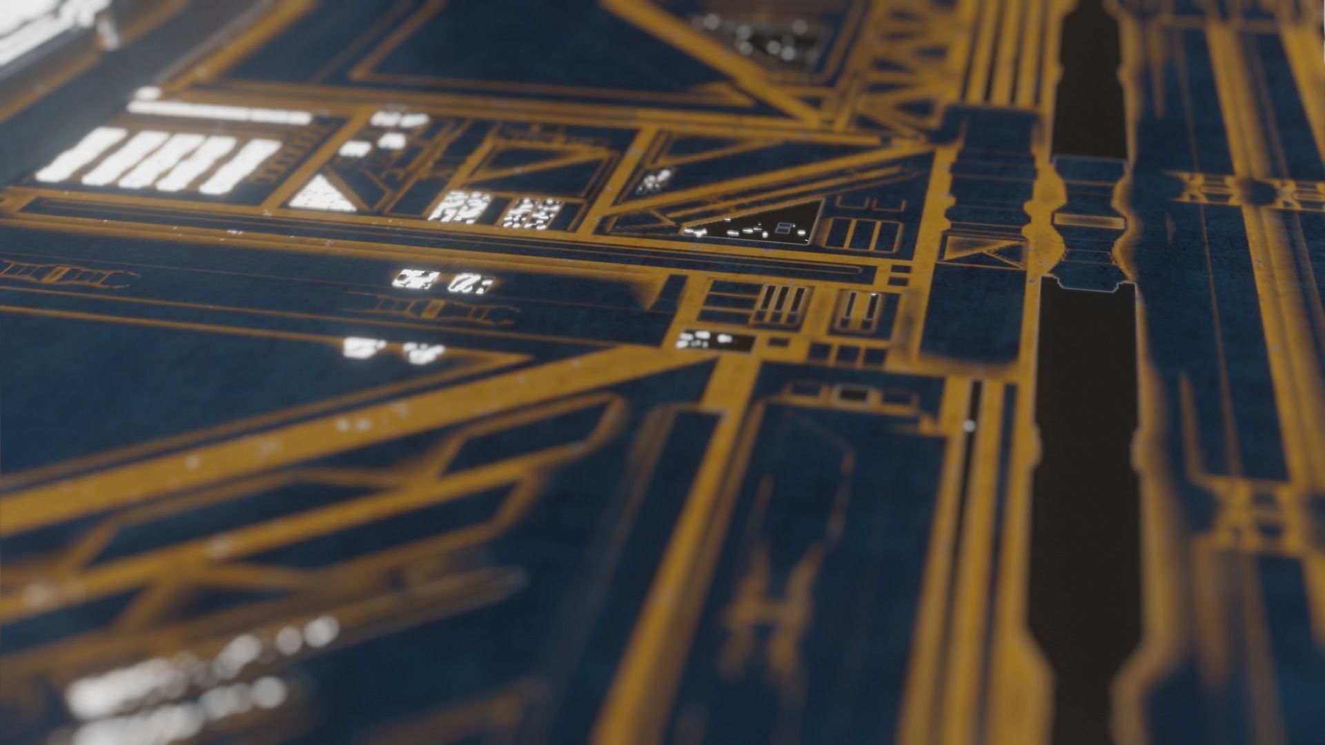 sci-fi panel wall pieces and comp The Creator Kitbash 3D print model_4