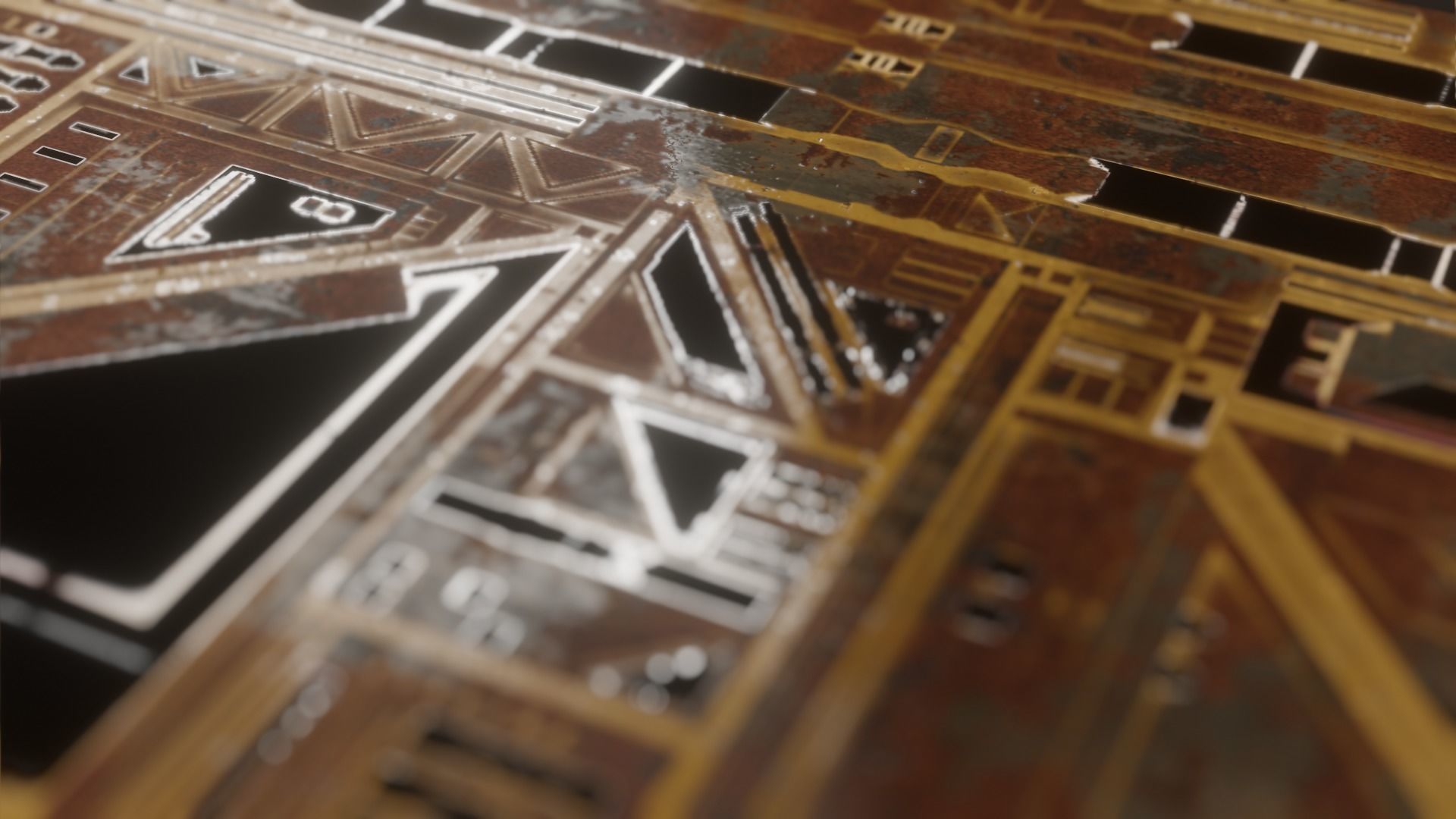 sci-fi panel wall pieces and comp The Creator Kitbash 3D print model_28