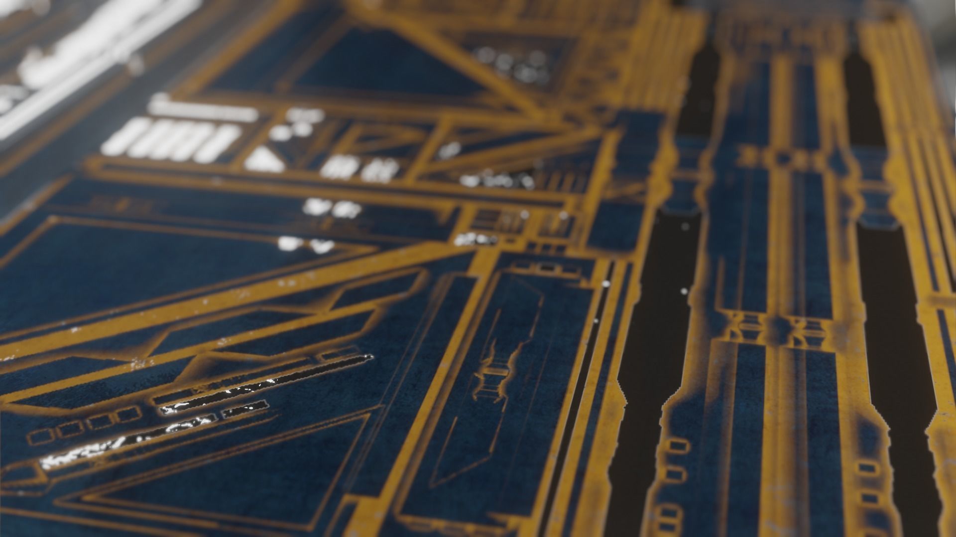 sci-fi panel wall pieces and comp The Creator Kitbash 3D print model_7