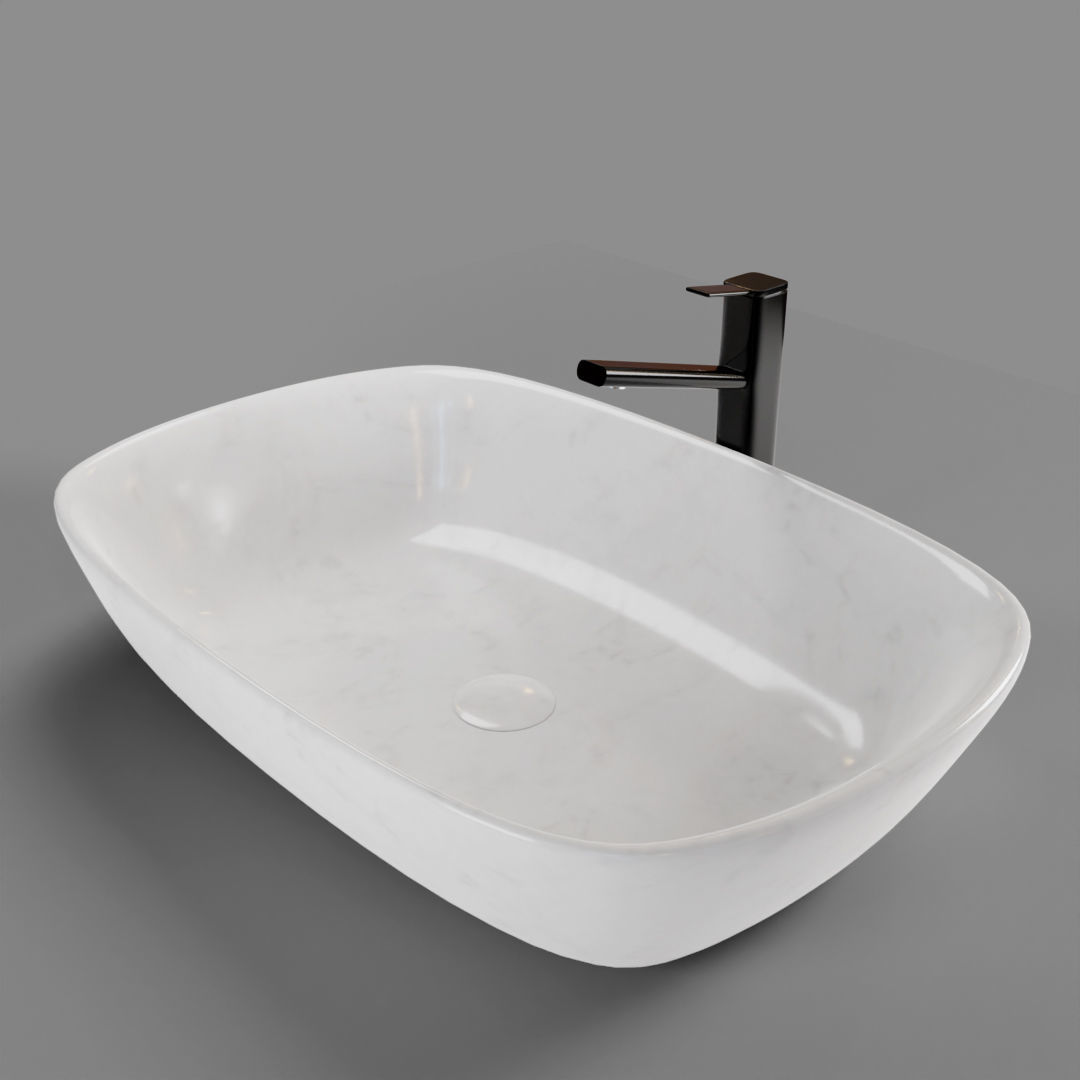 Luxurious Wash Basin 3D Model Free 3D model_3
