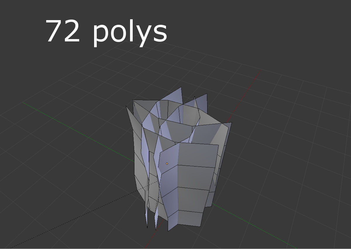low poly shrub ivy plant Low-poly 3D model_3