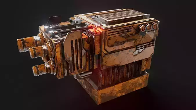 Sci-fi industrial detail