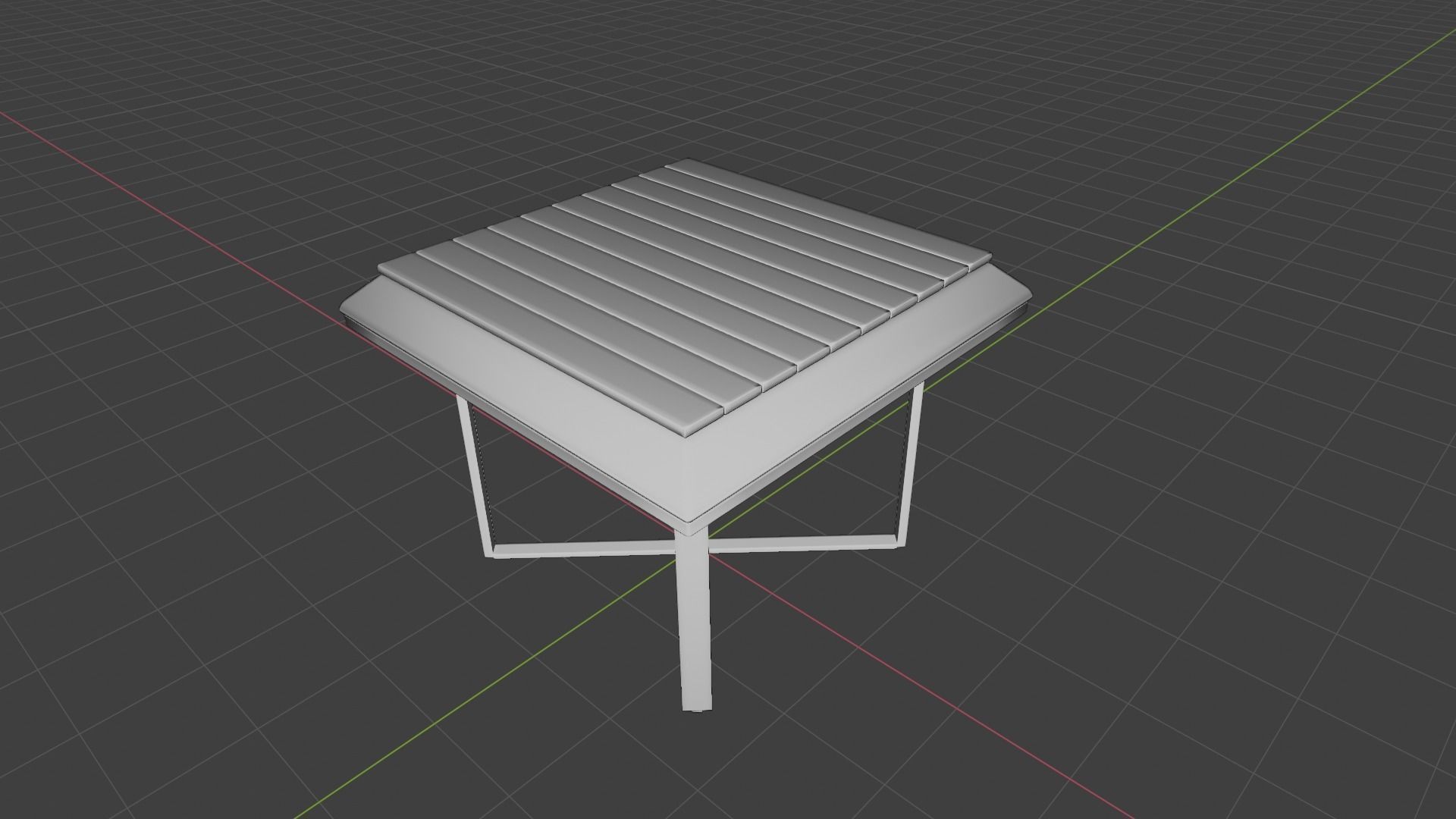 Editable Modern design squared coffee table 3D print model_25