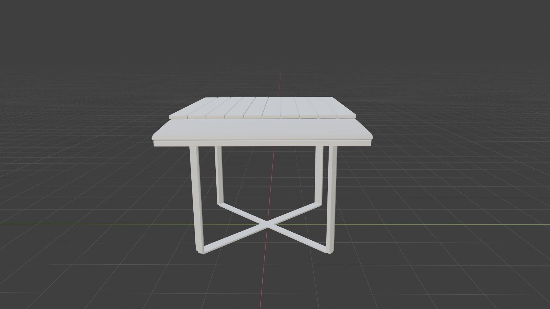 Editable Modern design squared coffee table 3D print model_23