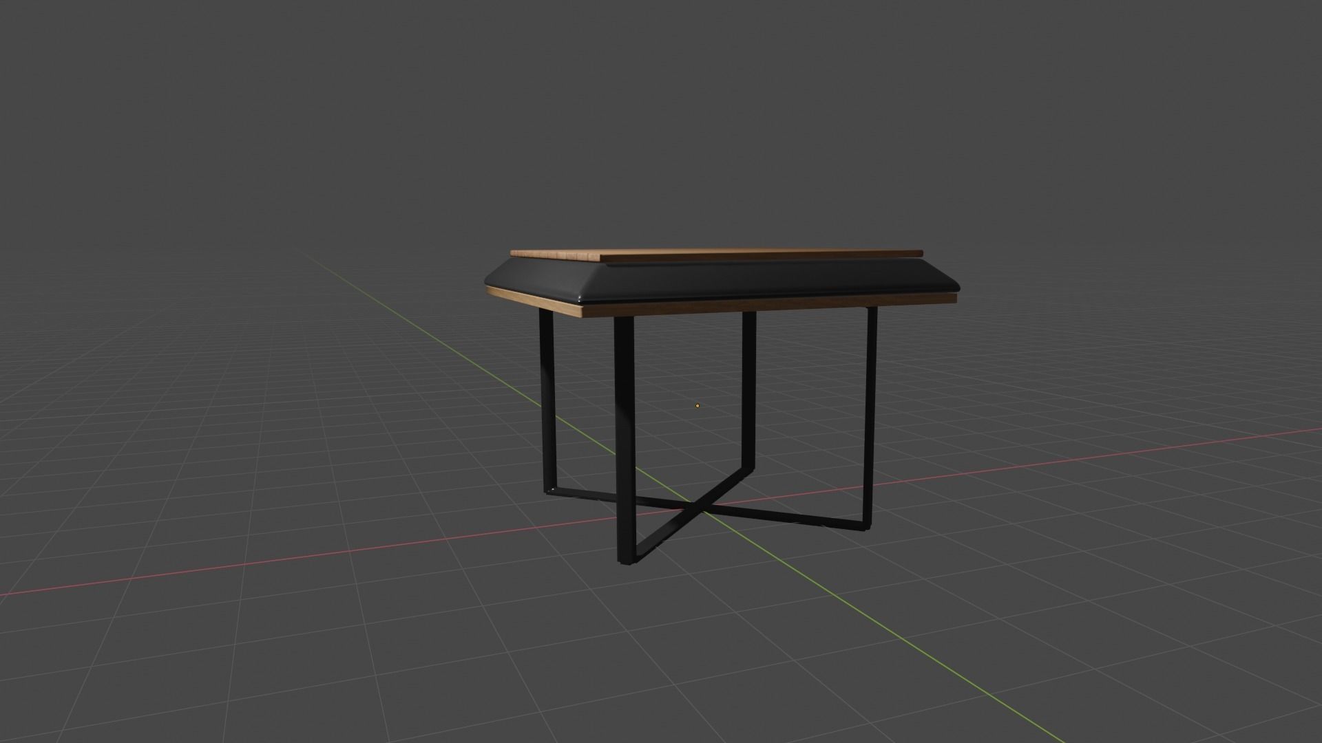 Editable Modern design squared coffee table 3D print model_17
