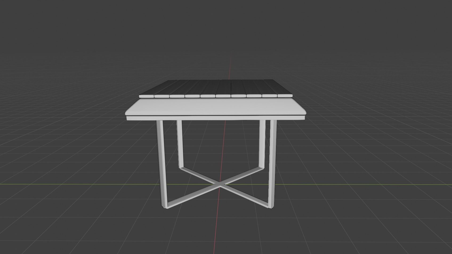 Editable Modern design squared coffee table 3D print model_24