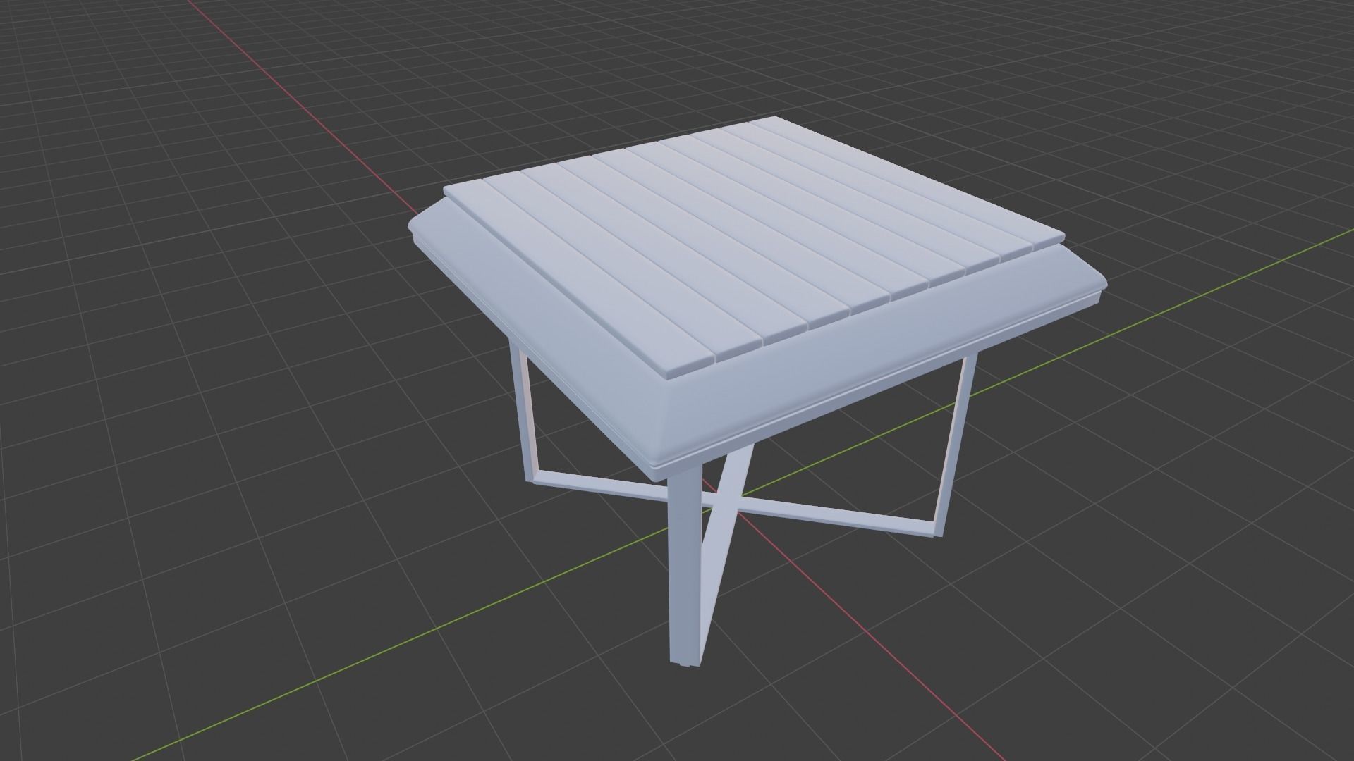 Editable Modern design squared coffee table 3D print model_27