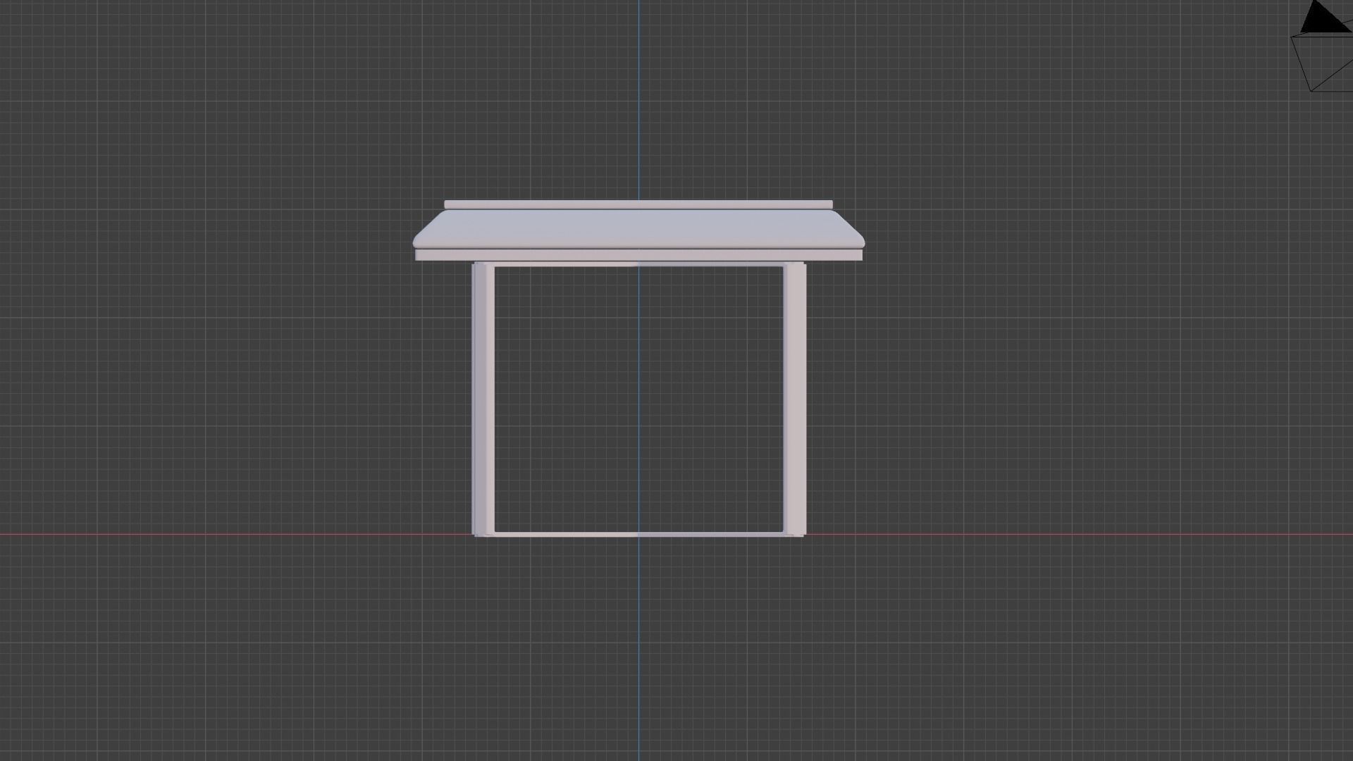 Editable Modern design squared coffee table 3D print model_21