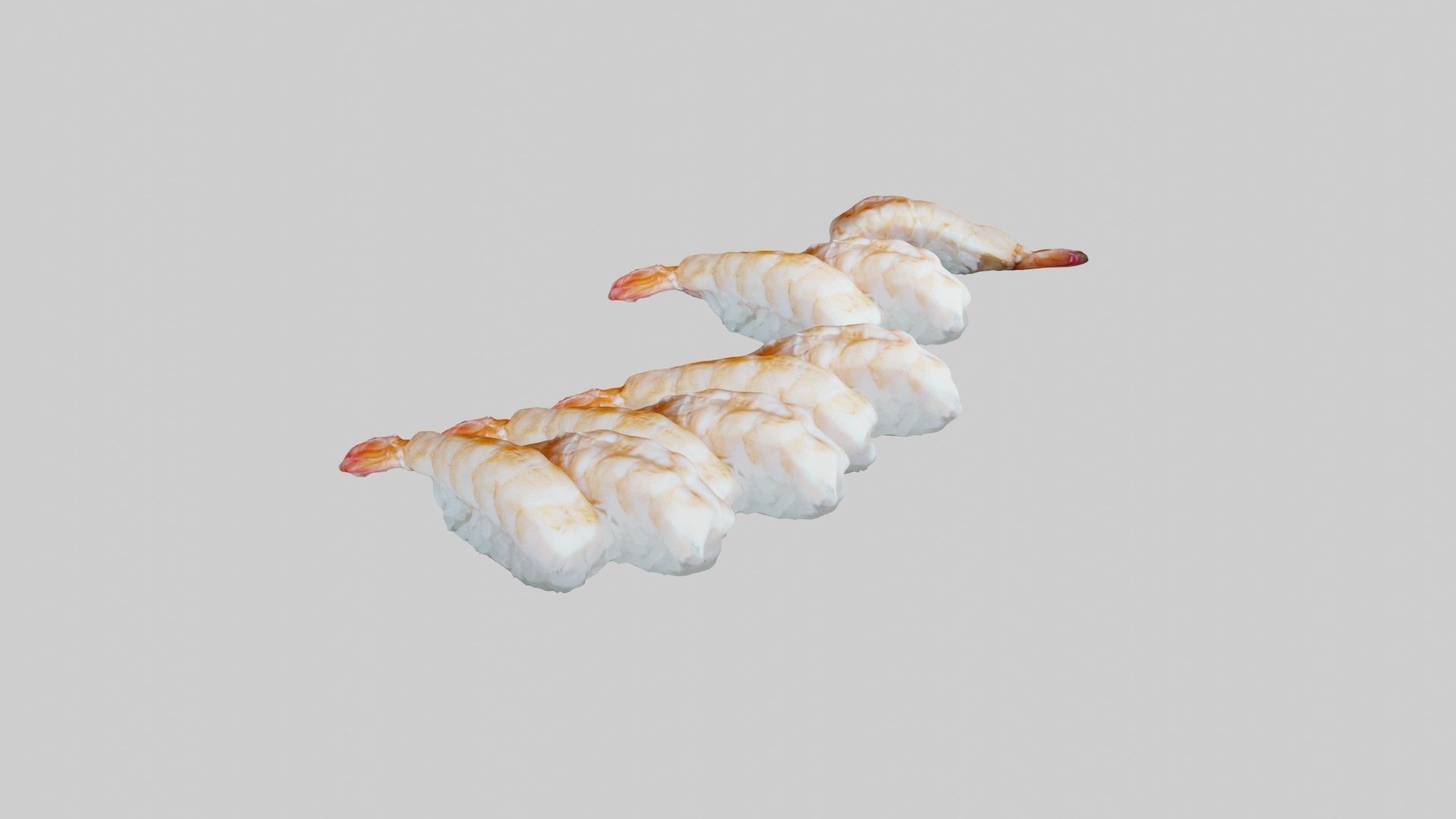 Sushi Delight 3D Scanned Shrimp Nigiri  3D print model_18