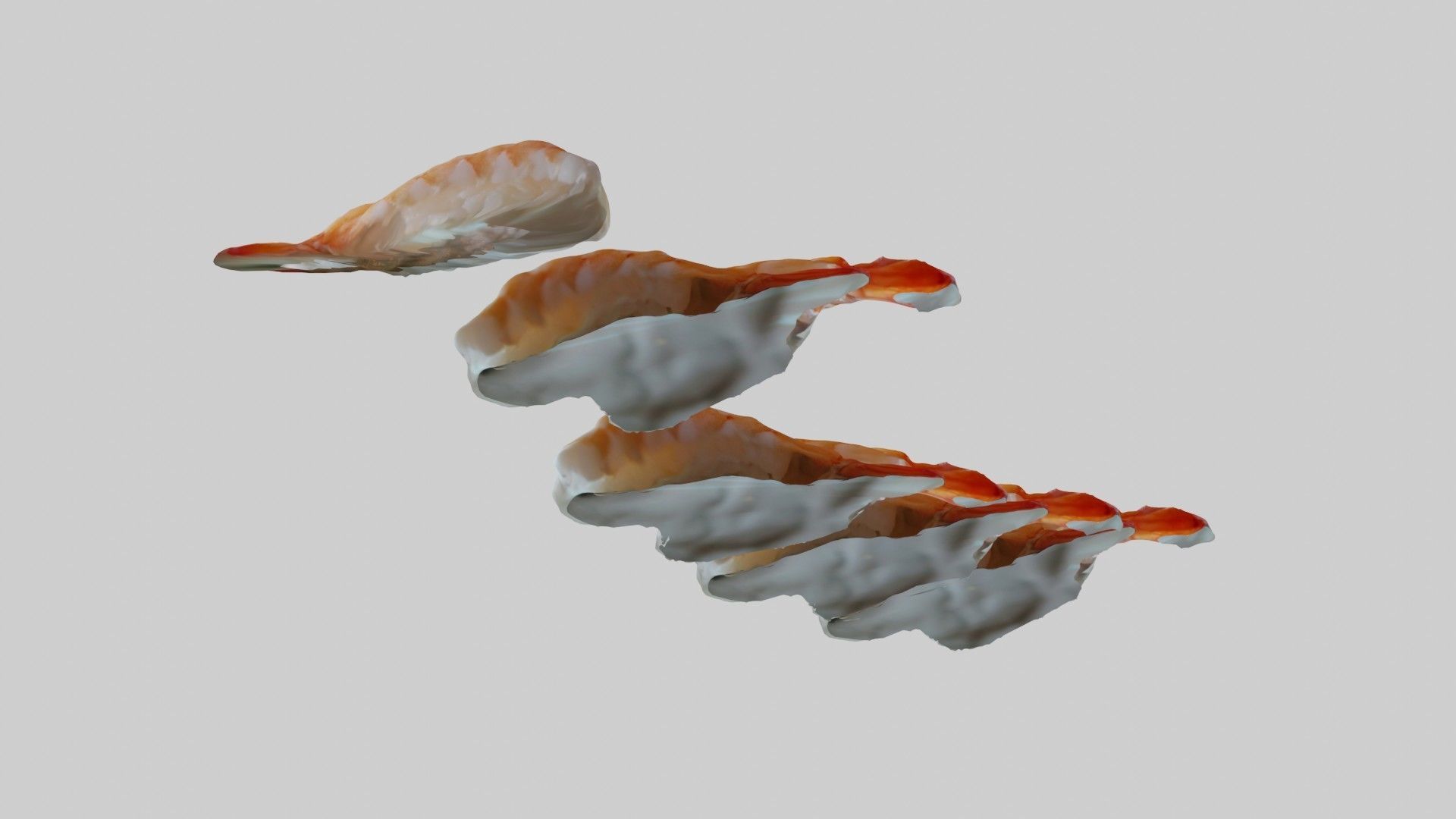 Sushi Delight 3D Scanned Shrimp Nigiri  3D print model_30