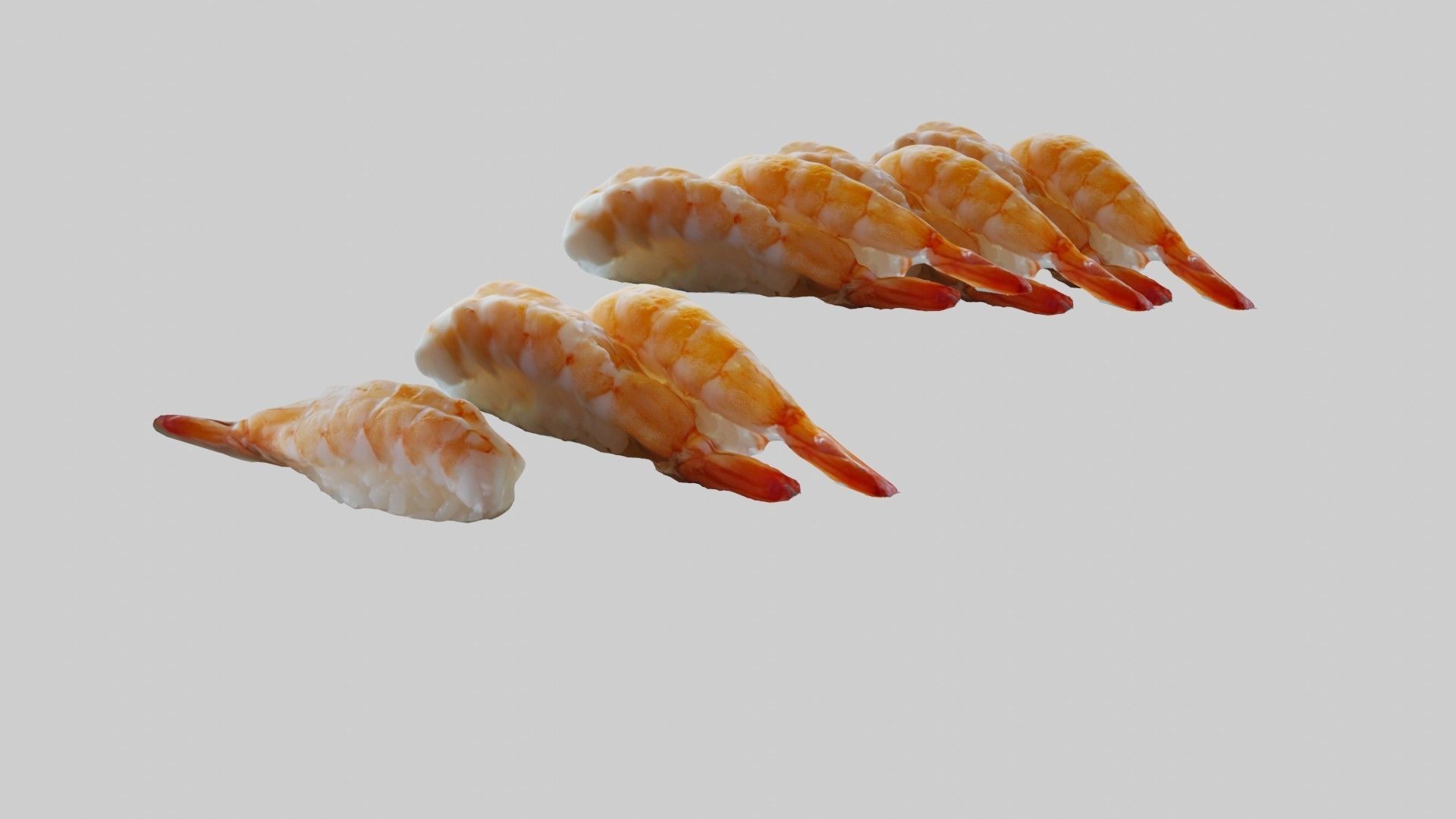 Sushi Delight 3D Scanned Shrimp Nigiri  3D print model_27