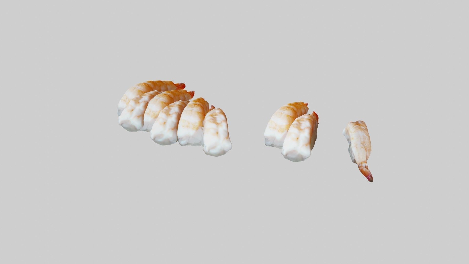 Sushi Delight 3D Scanned Shrimp Nigiri  3D print model_20