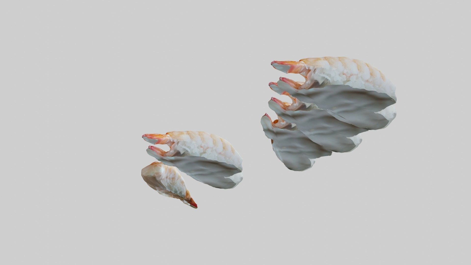 Sushi Delight 3D Scanned Shrimp Nigiri  3D print model_33