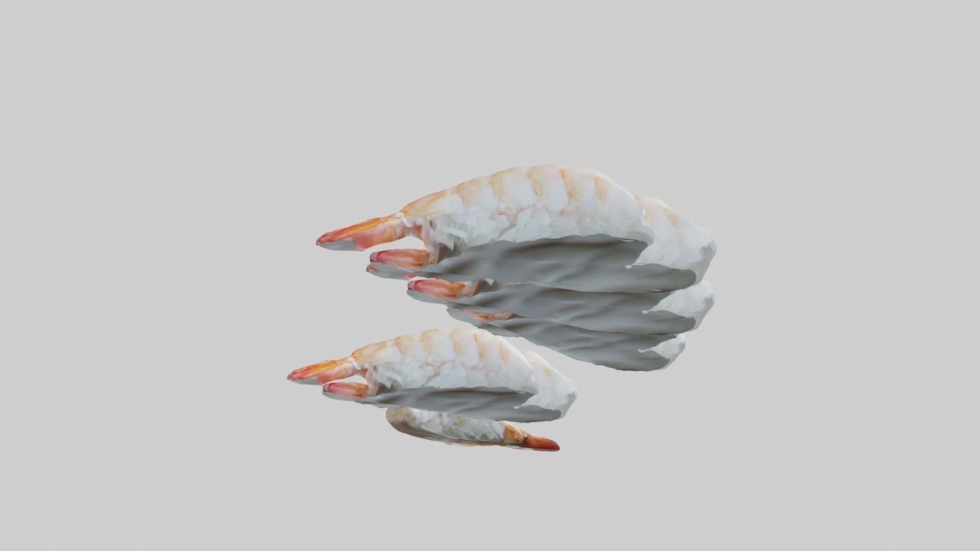 Sushi Delight 3D Scanned Shrimp Nigiri  3D print model_34