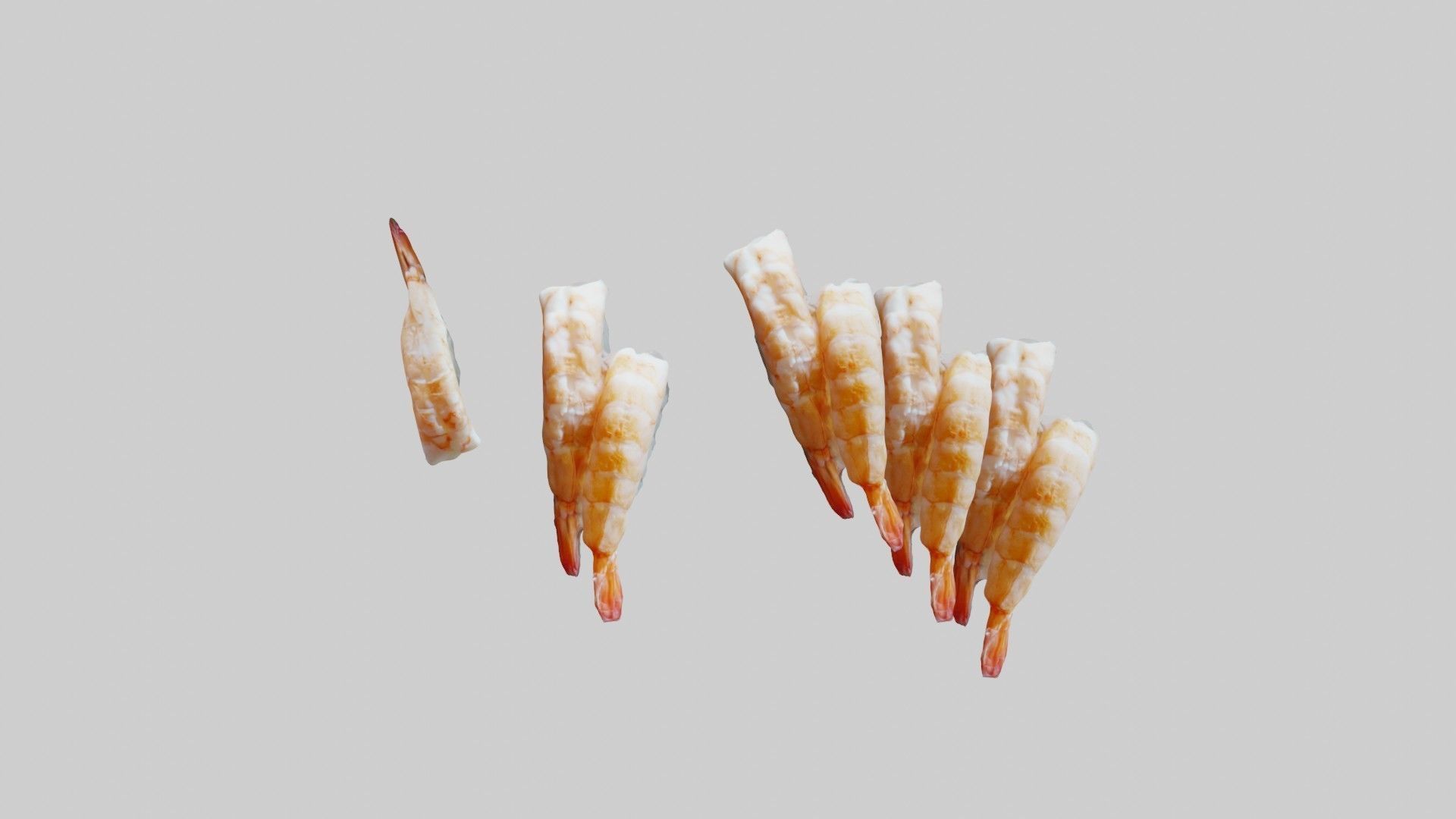 Sushi Delight 3D Scanned Shrimp Nigiri  3D print model_23