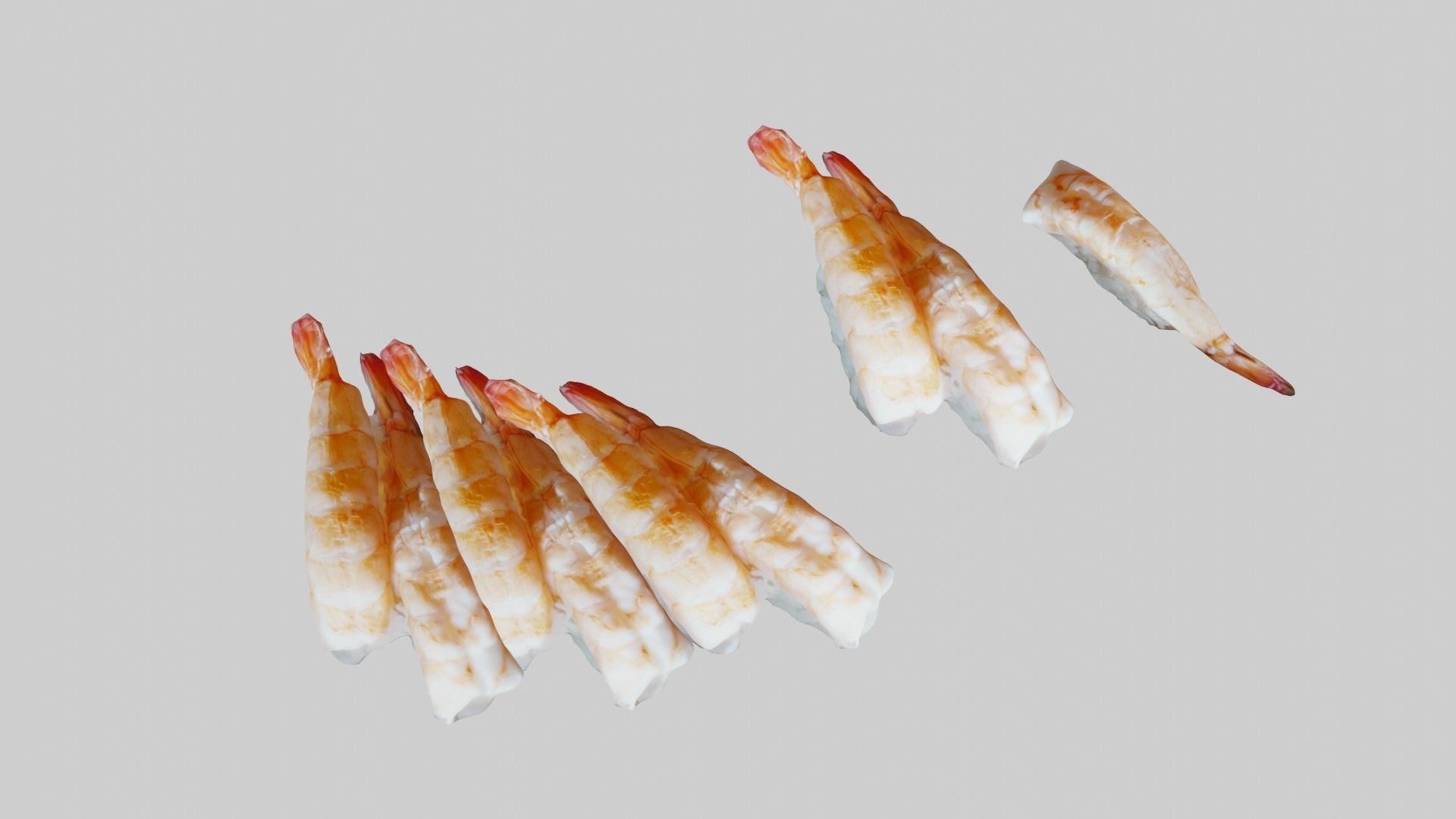 Sushi Delight 3D Scanned Shrimp Nigiri  3D print model_37