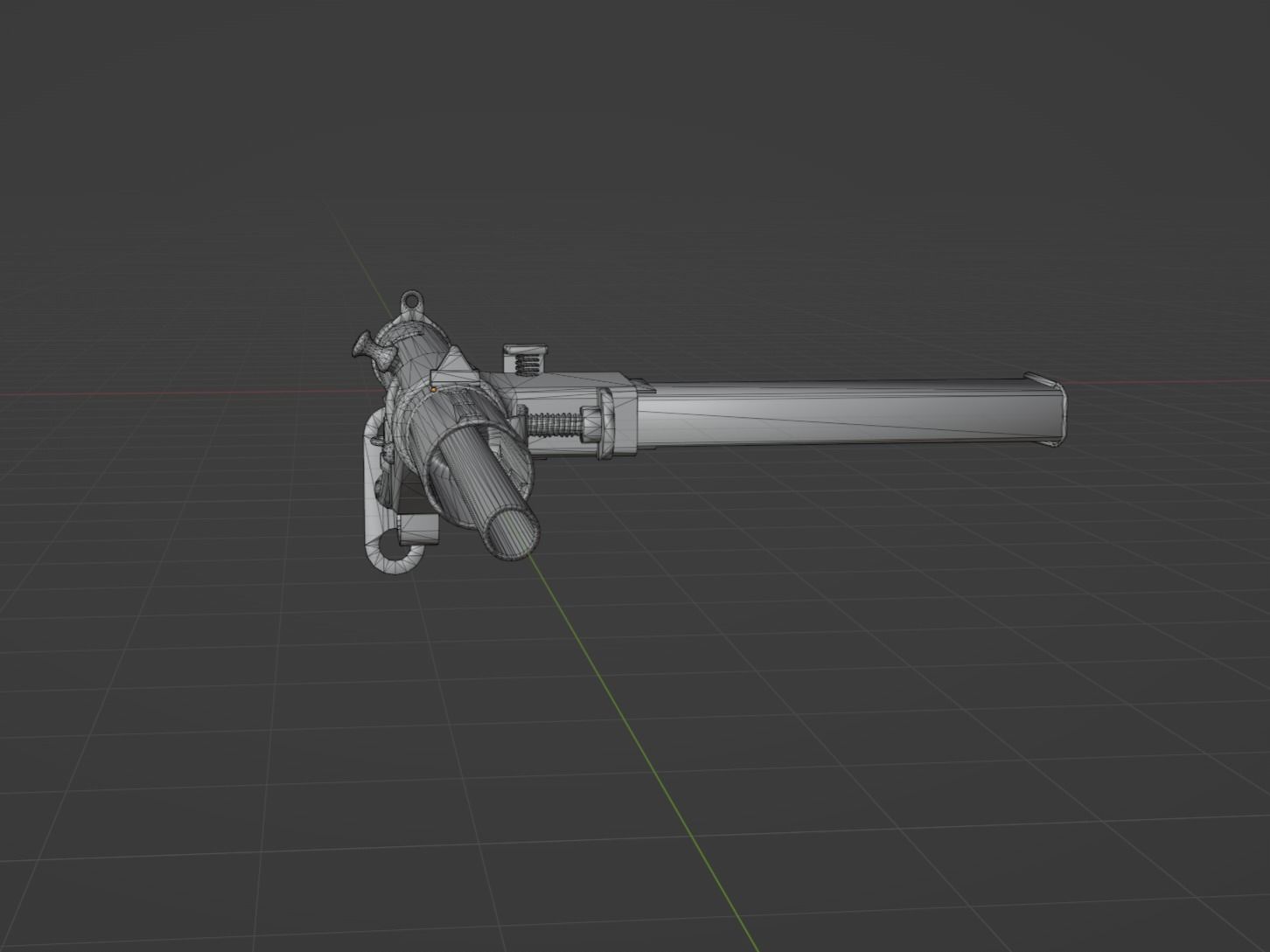 Sten Mk2 Low-poly 3D model_7
