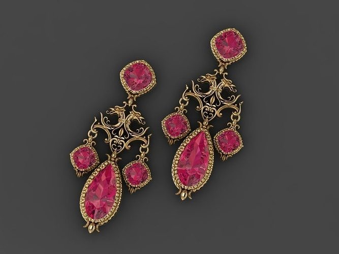 Dragon earring  3D print model