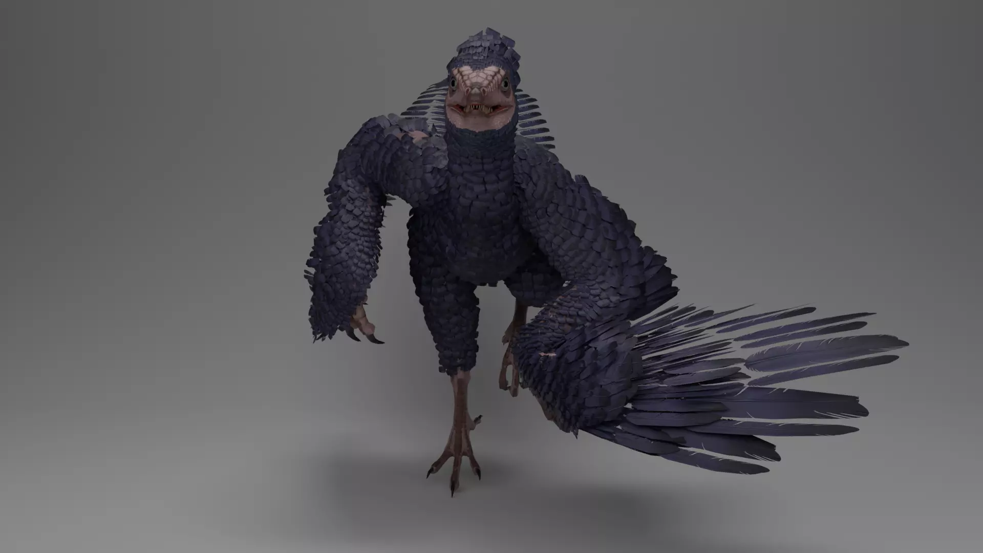 Archaeopteryx Free low-poly 3D model_0