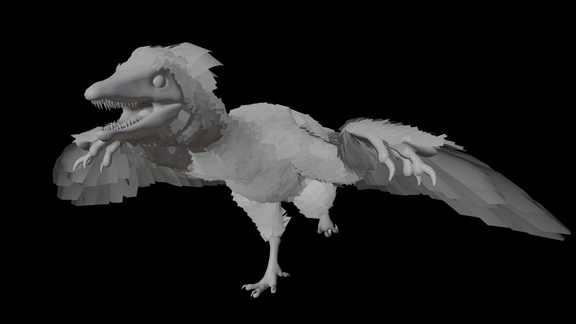 Archaeopteryx Free low-poly 3D model_4