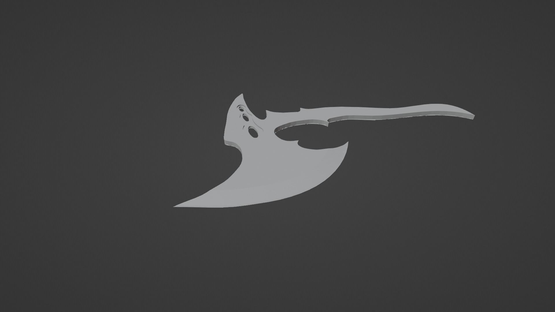 axe war  wepaon 3D model_1