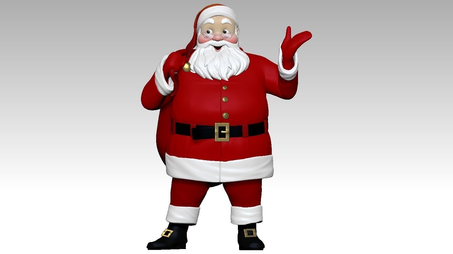 Santa Claus 3D print model_1