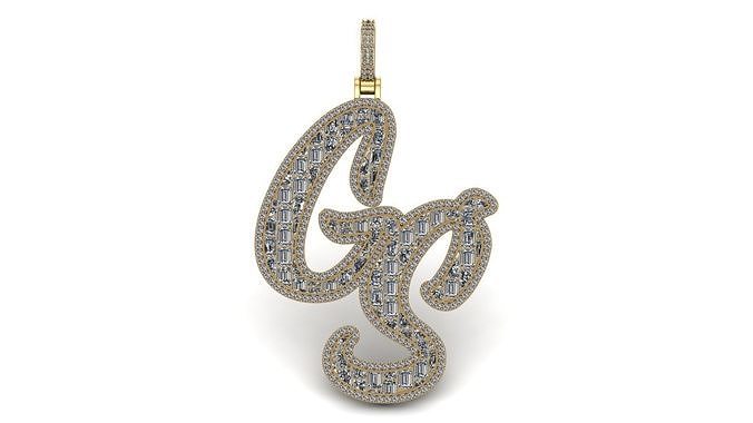 GS Emerald Pendant 3D print model