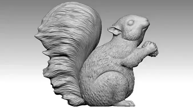 squirrel 3D print model