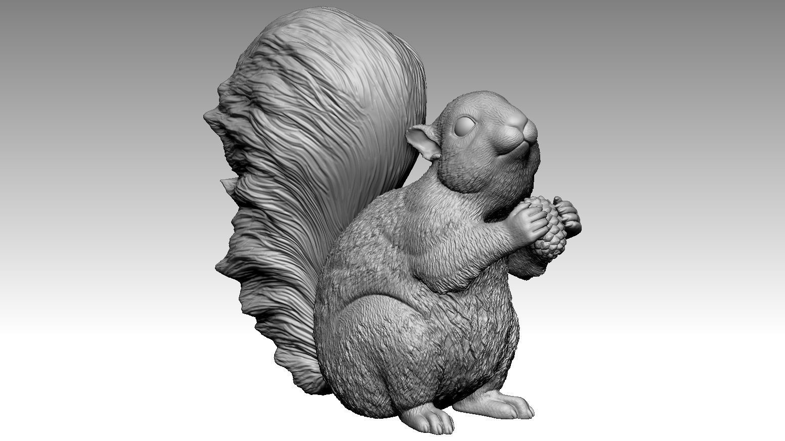 squirrel 3D print model_4