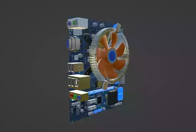 Motherboard 3D model