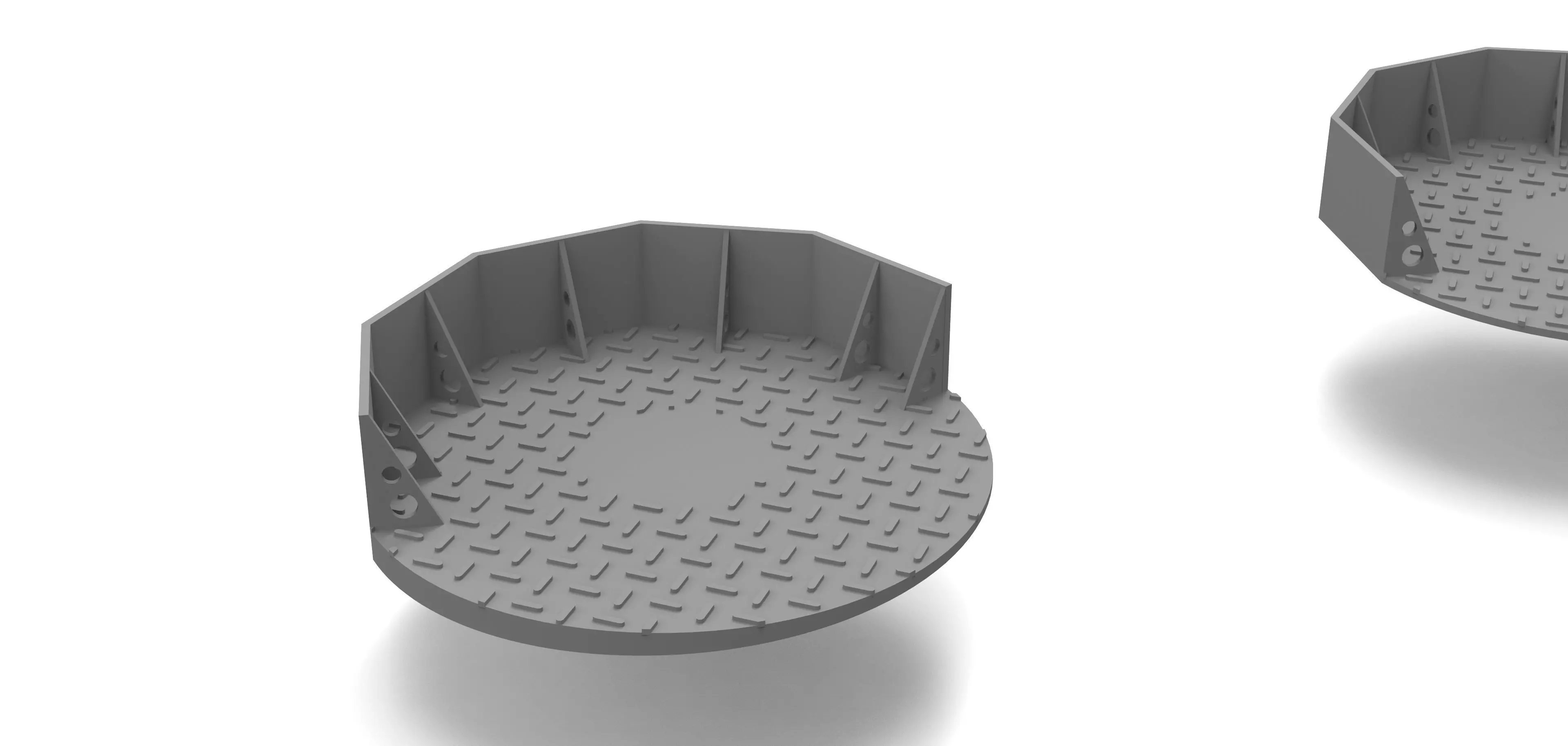 platforms for 25 mm guns 3D print model