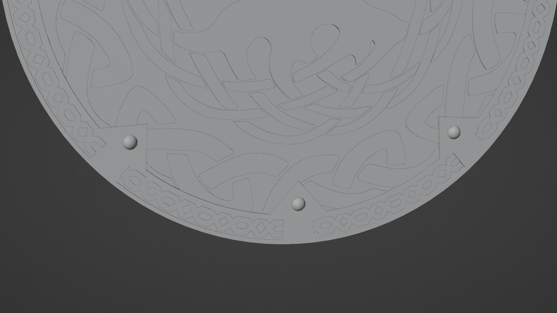 Viking Shield 3D model_14