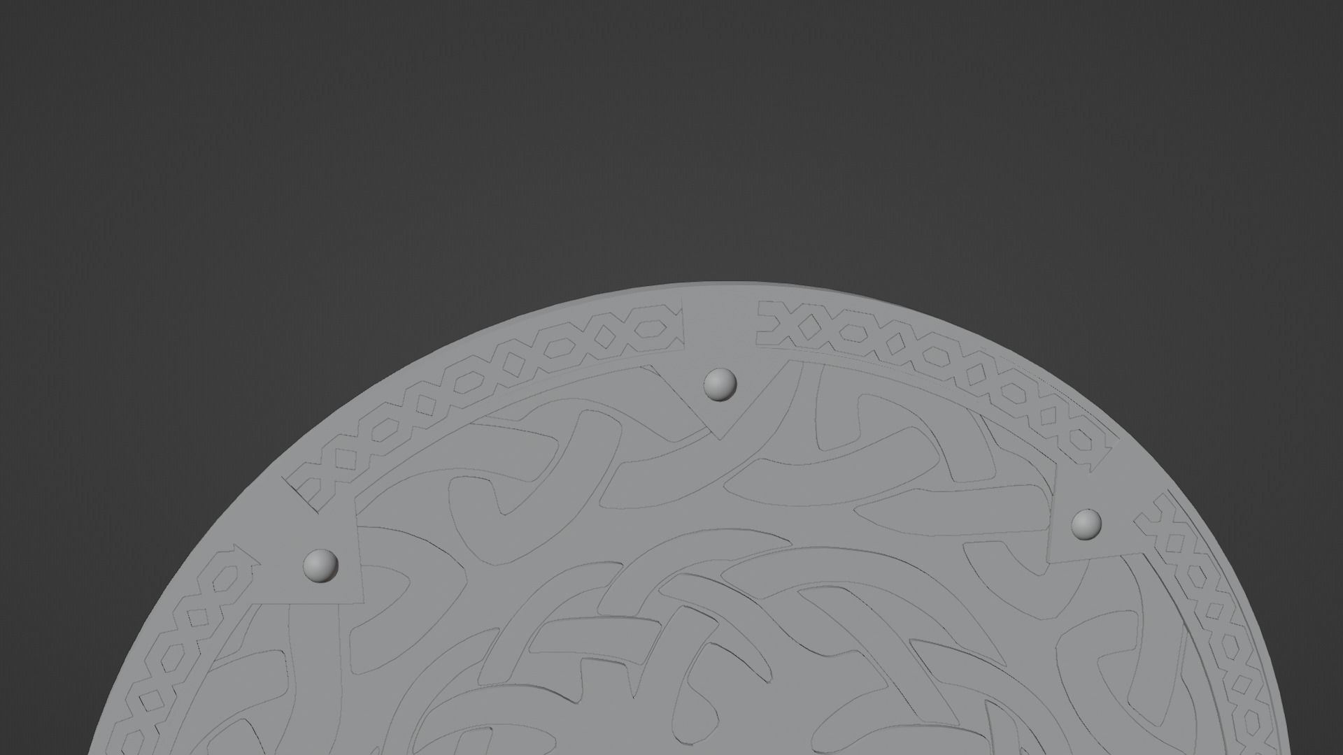 Viking Shield 3D model_6
