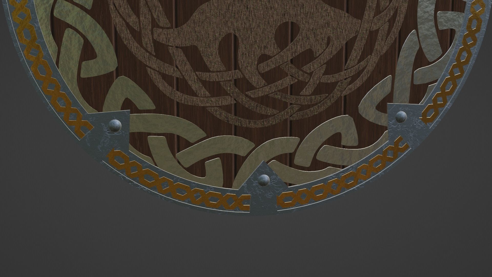 Viking Shield 3D model_12