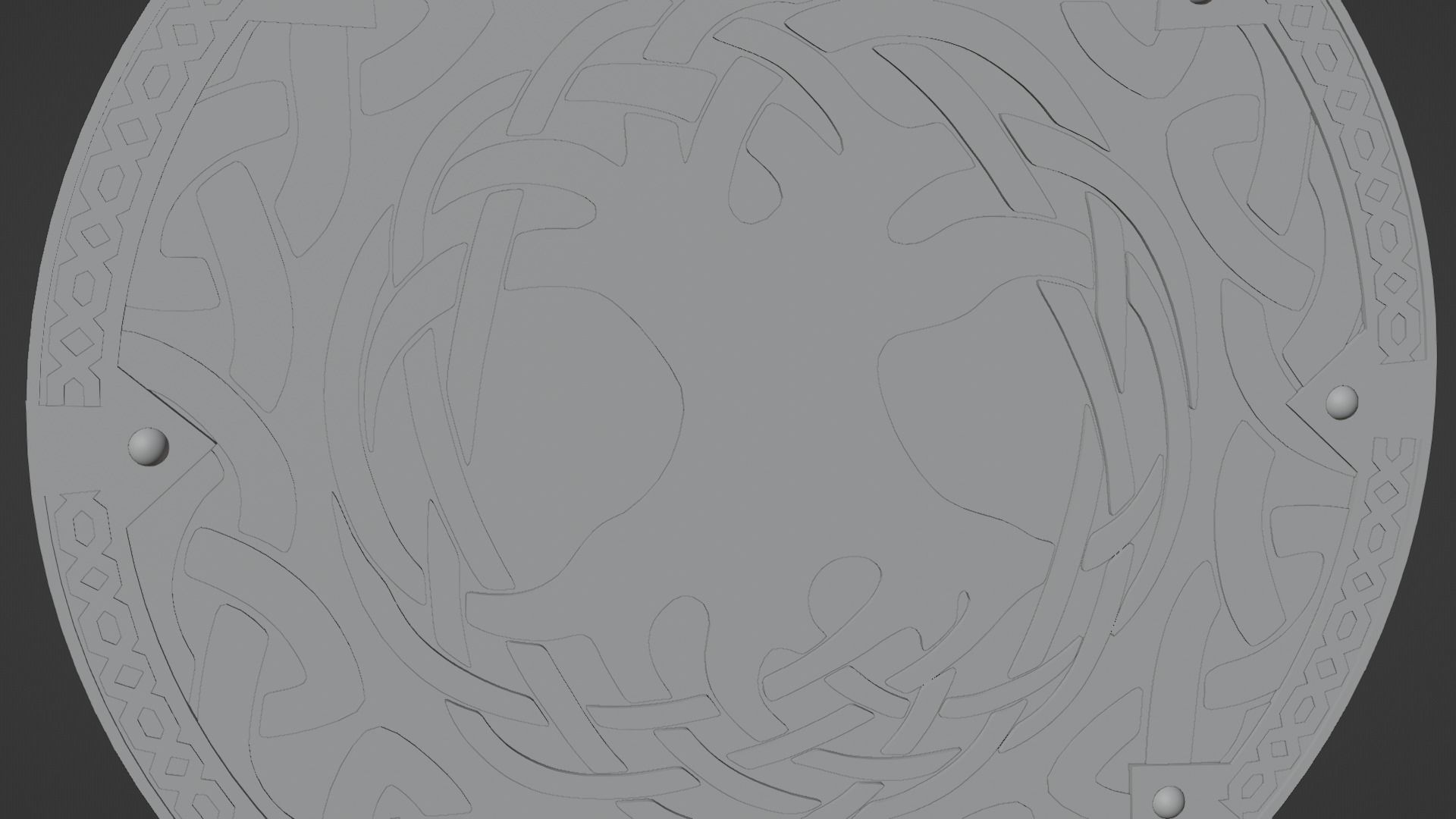 Viking Shield 3D model_10